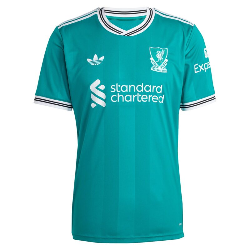 Liverpool adidas Third Shirt 2025-26 with Isak 9 printing