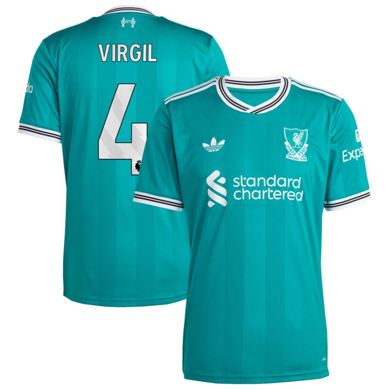 Liverpool adidas Third Shirt 2025-26 with Virgil 4 printing