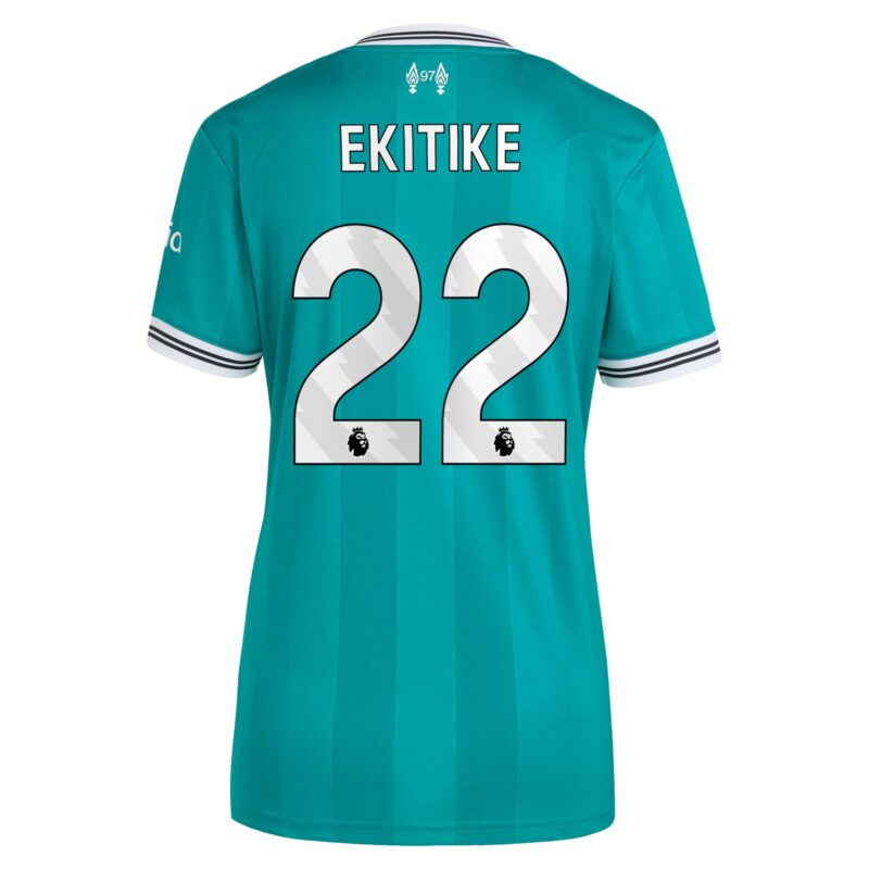 Liverpool adidas Third Shirt 2025-26 - Womens with Ekitike 22 printing