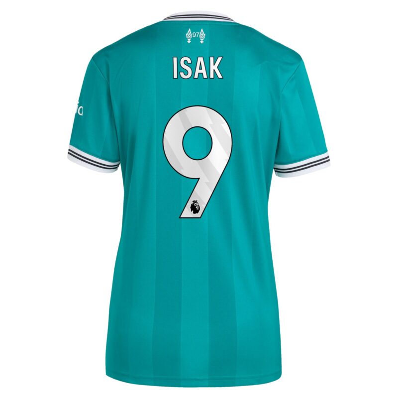 A2B image: liverpool-adidas-third-shirt-2025-26-womens-with-isak-9-printing Liverpool adidas Third Shirt 2025-26 - Womens with Isak 9 printing