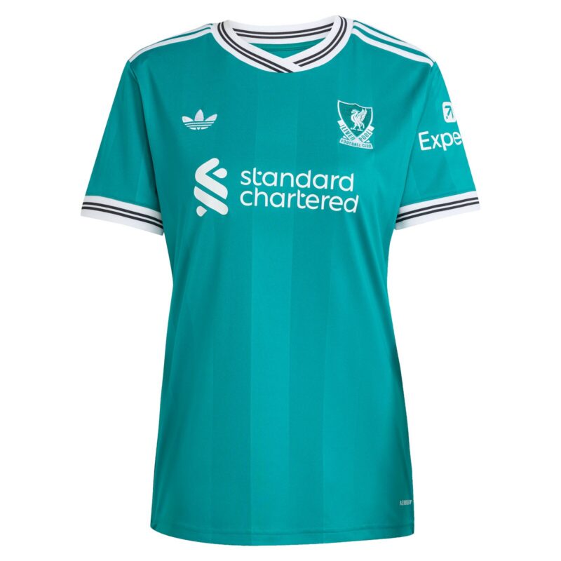 Liverpool adidas Third Shirt 2025-26 - Womens with Virgil 4 printing