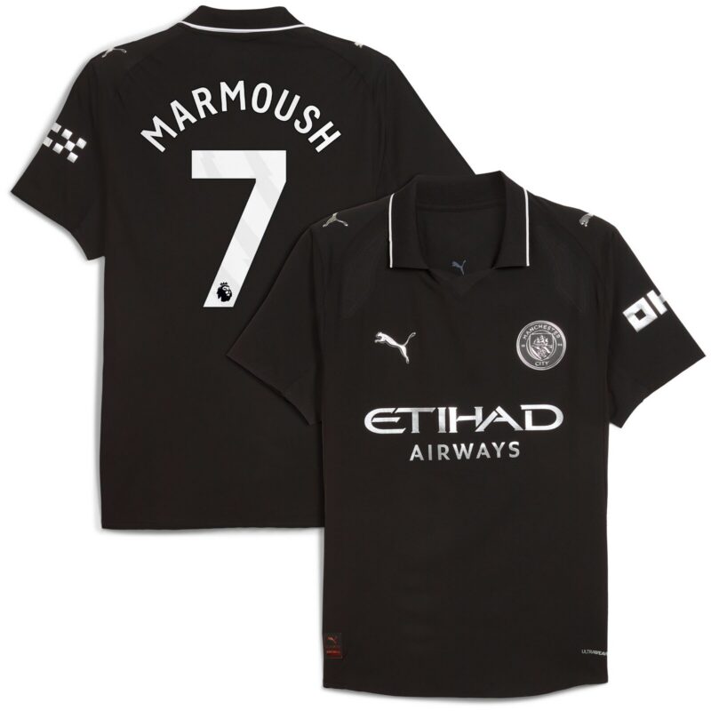 A2B image: manchester-city-puma-authentic-away-shirt-2025-26-with-marmoush-7-printing Manchester City PUMA Authentic Away Shirt 2025-26 with Marmoush 7 printing