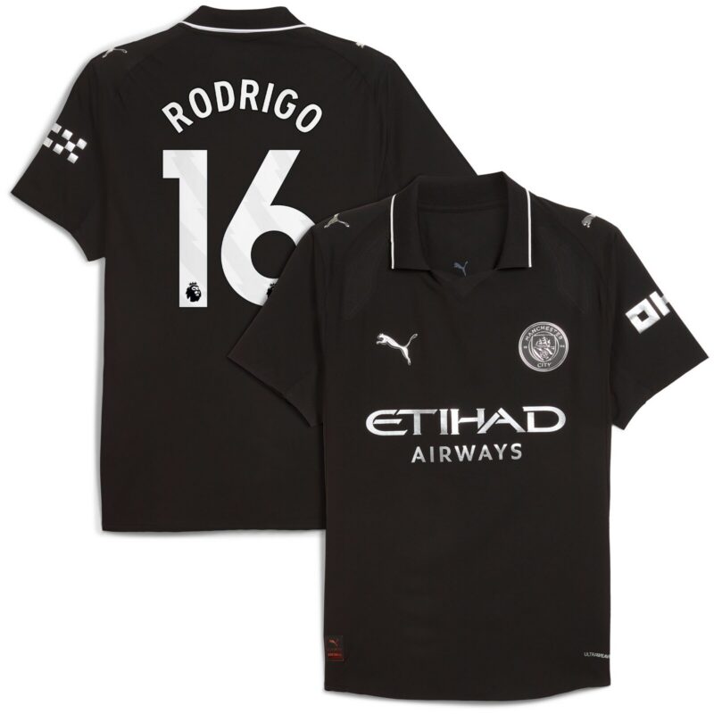 A2B image: manchester-city-puma-authentic-away-shirt-2025-26-with-rodrigo-16-printing Manchester City PUMA Authentic Away Shirt 2025-26 with Rodrigo 16 printing