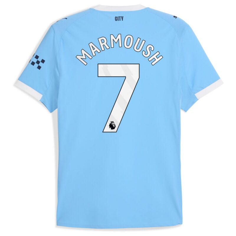 A2B image: manchester-city-puma-authentic-home-shirt-2025-26-with-marmoush-7-printing Manchester City PUMA Authentic Home Shirt 2025-26 with Marmoush 7 printing