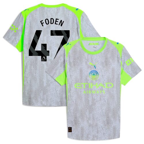 Manchester City PUMA Authentic Third Shirt 2025-26 with Foden 47 printing