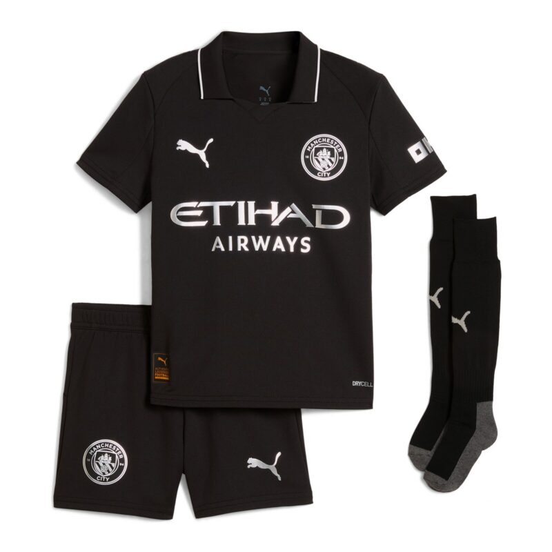Manchester City PUMA Away Minikit 2025-26 with Foden 47 printing