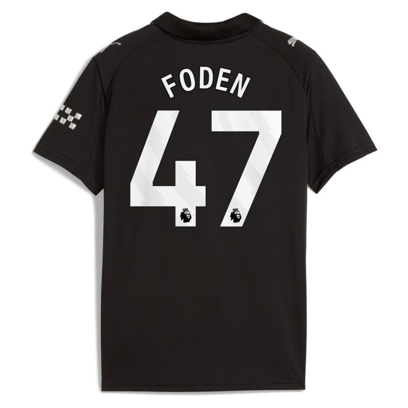 A2B image: manchester-city-puma-away-shirt-2025-26-kids-with-foden-47-printing Manchester City PUMA Away Shirt 2025-26 - Kids with Foden 47 printing