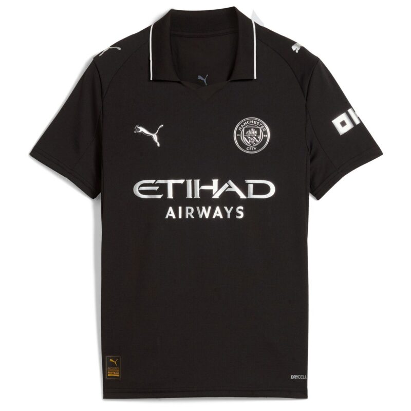 A2B image: manchester-city-puma-away-shirt-2025-26-kids-with-haaland-9-printing Manchester City PUMA Away Shirt 2025-26 - Kids with Haaland 9 printing