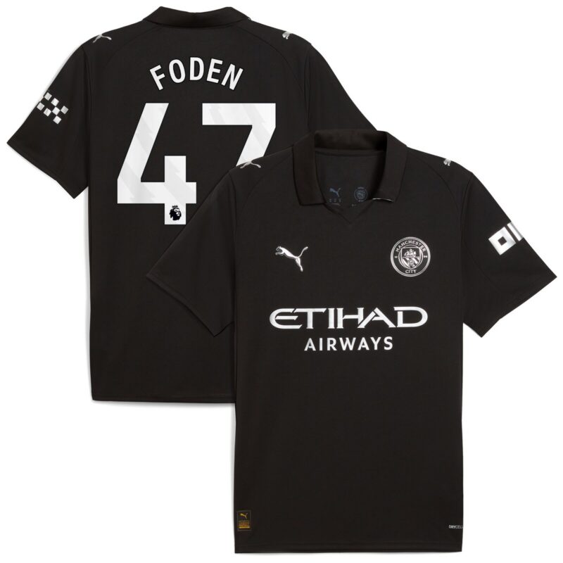 A2B image: manchester-city-puma-away-shirt-2025-26-with-foden-47-printing Manchester City PUMA Away Shirt 2025-26 with Foden 47 printing