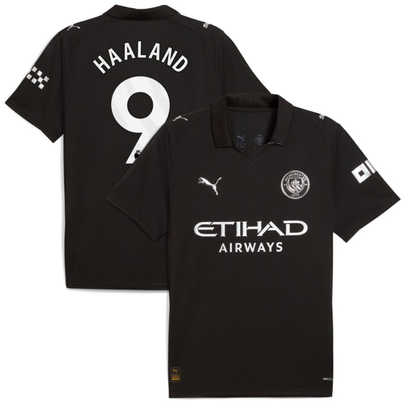 A2B image: manchester-city-puma-away-shirt-2025-26-with-haaland-9-printing Manchester City PUMA Away Shirt 2025-26 with Haaland 9 printing