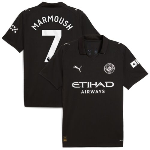Manchester City PUMA Away Shirt 2025-26 with Marmoush 7 printing