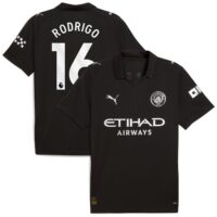 Manchester City PUMA Away Shirt 2025-26 with Rodrigo 16 printing