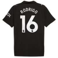Manchester City PUMA Away Shirt 2025-26 with Rodrigo 16 printing