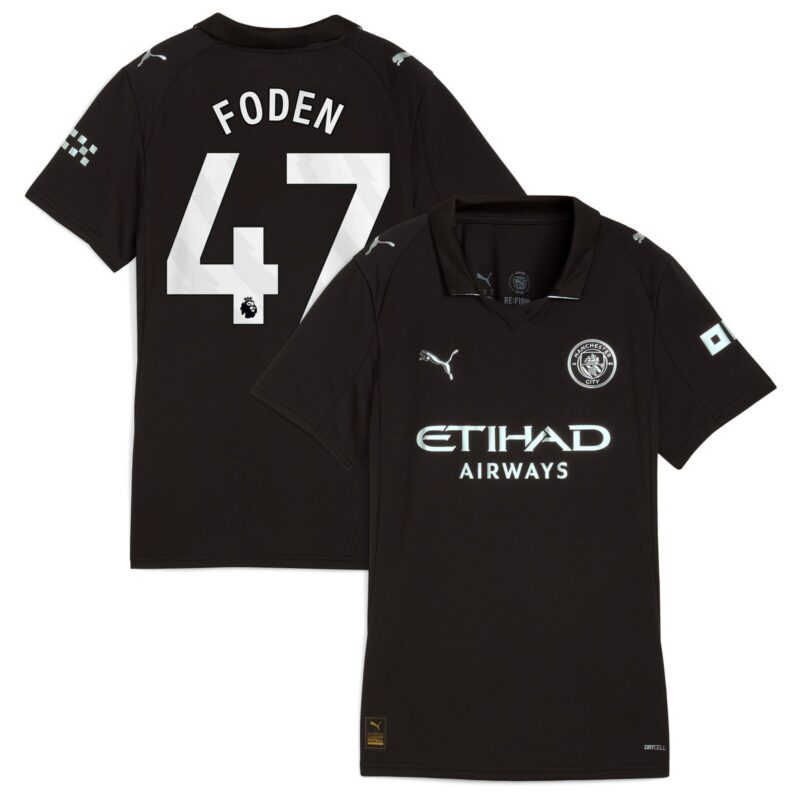 Manchester City PUMA Away Shirt 2025-26 - Womens with Foden 47 printing