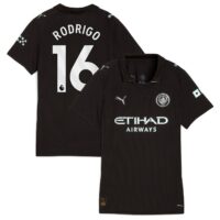 Manchester City PUMA Away Shirt 2025-26 - Womens with Rodrigo 16 printing