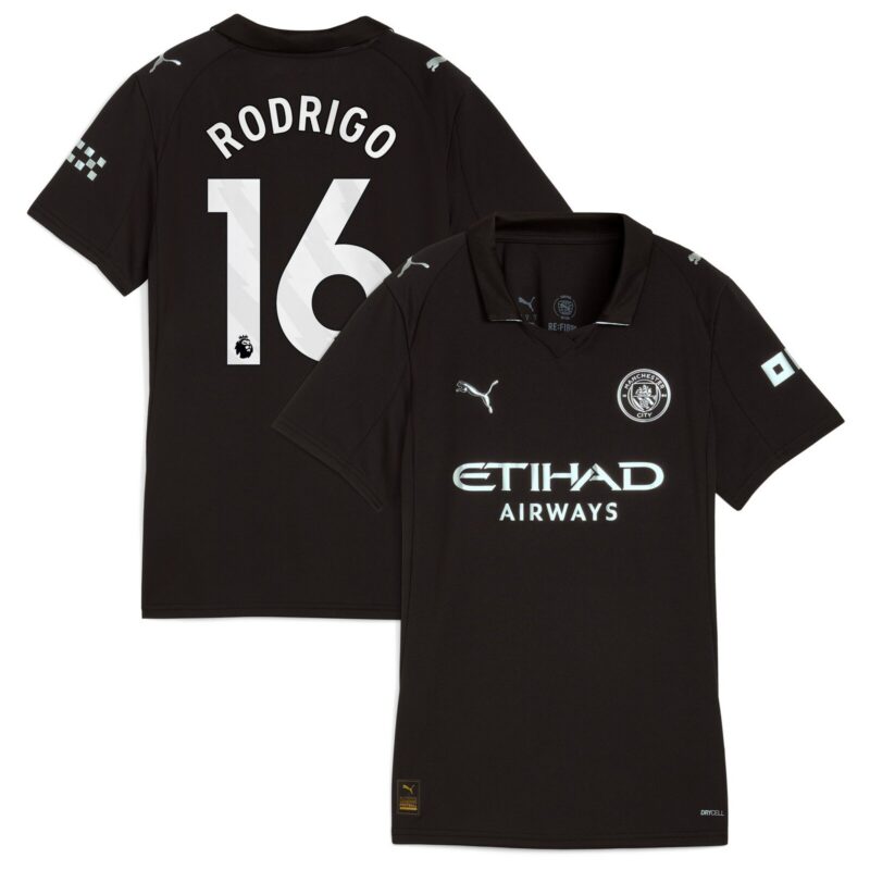 Manchester City PUMA Away Shirt 2025-26 - Womens with Rodrigo 16 printing