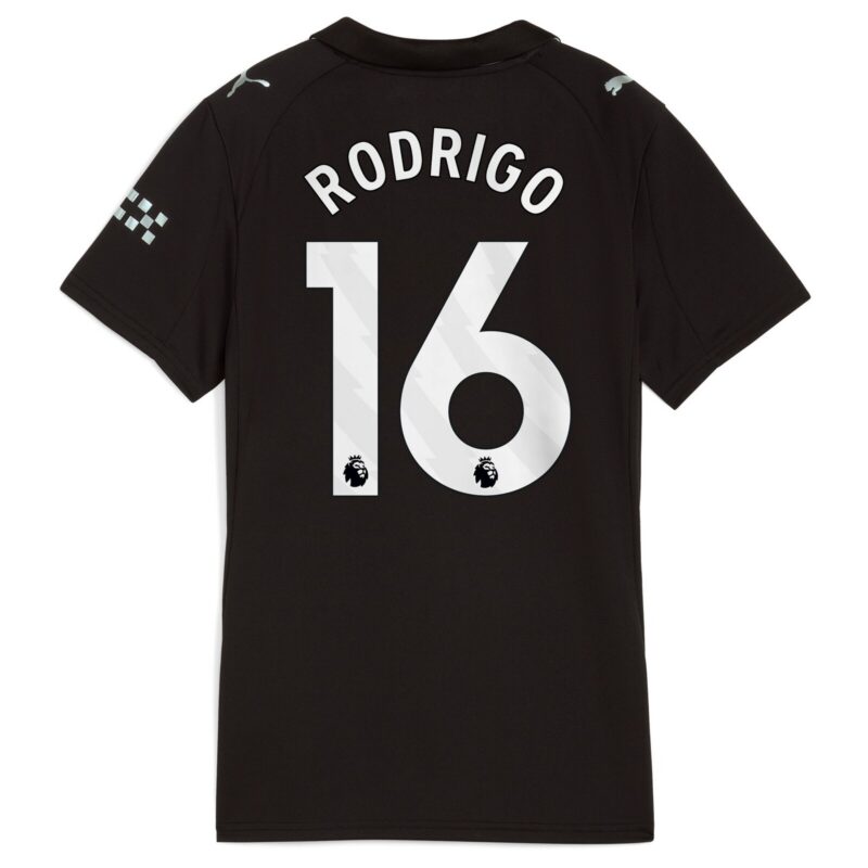 Manchester City PUMA Away Shirt 2025-26 - Womens with Rodrigo 16 printing