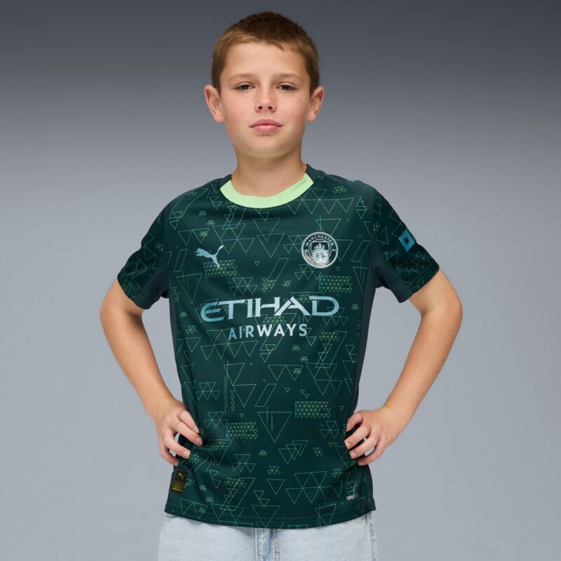 A2B image: manchester-city-puma-fourth-replica-shirt-2025-26-kids Manchester City PUMA Fourth Replica Shirt 2025-26 - Kids