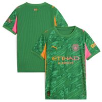 Manchester City PUMA Goalkeeper Shirt 2025-26 - Green - Kids