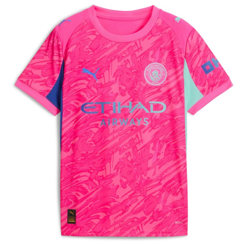 Manchester City PUMA Goalkeeper Shirt 2025-26 - Pink - Kids