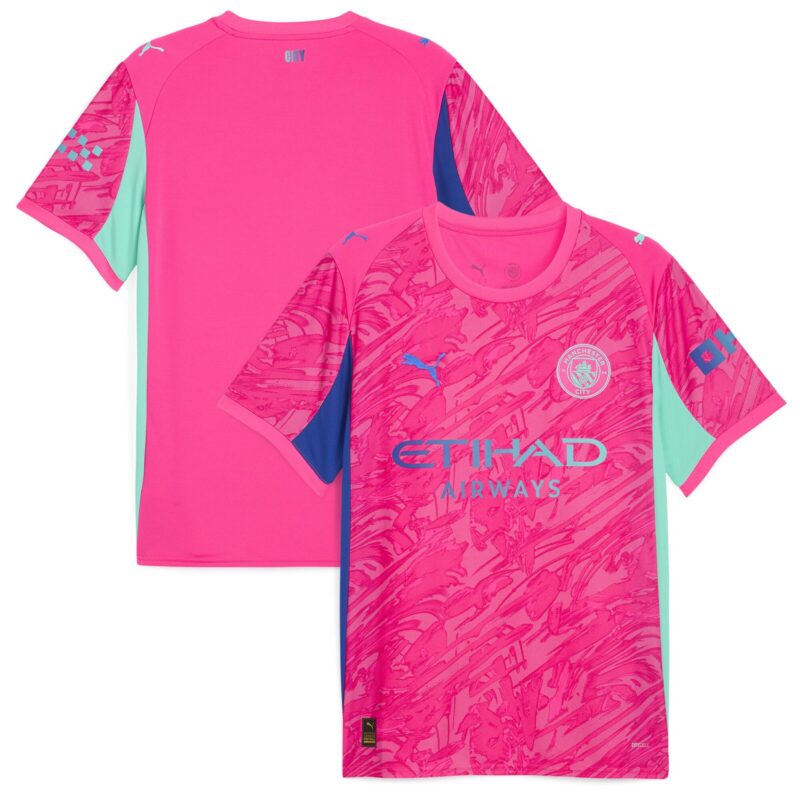 A2B image: manchester-city-puma-goalkeeper-replica-shirt-2025-26-pink Manchester City PUMA Goalkeeper Replica Shirt 2025-26 - Pink