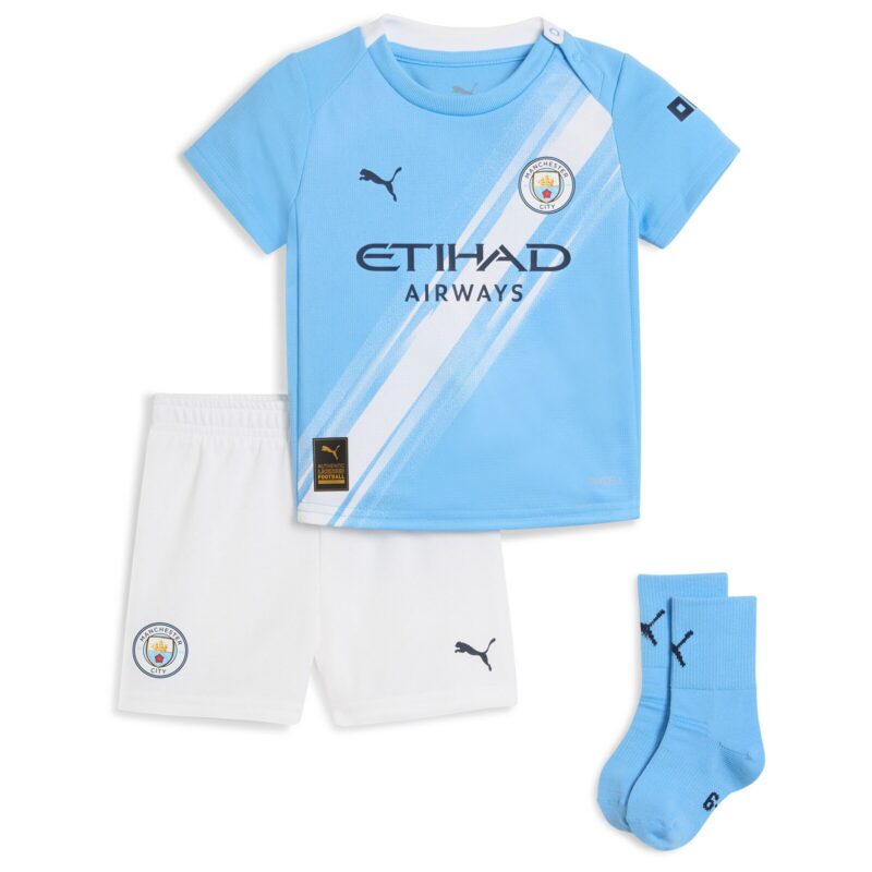 Manchester City PUMA Home Babykit 2025-26 with Marmoush 7 printing