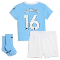 Manchester City PUMA Home Babykit 2025-26 with Rodrigo 16 printing