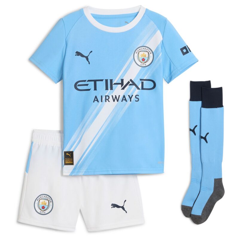 A2B image: manchester-city-puma-home-minikit-2025-26-with-haaland-9-printing Manchester City PUMA Home Minikit 2025-26 with Haaland 9 printing