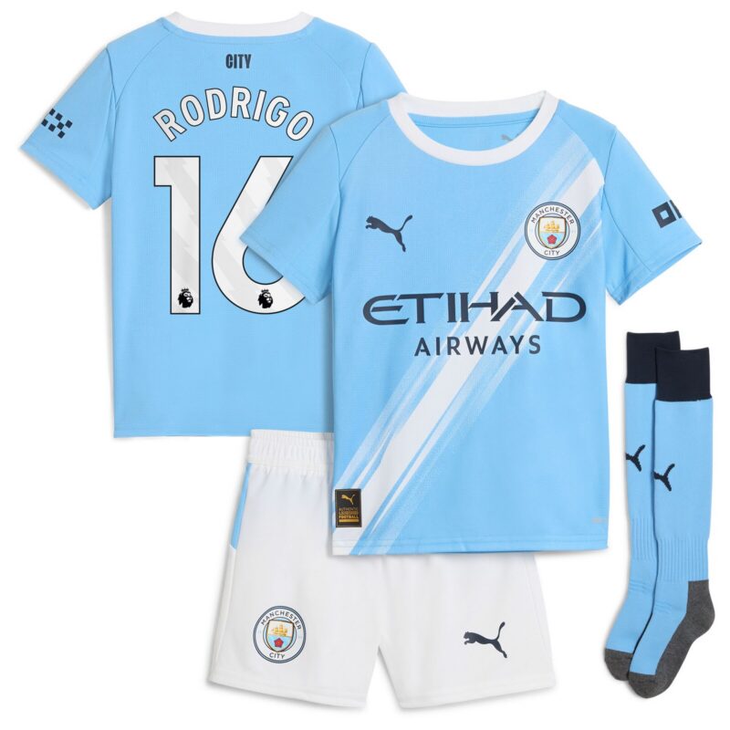 A2B image: manchester-city-puma-home-minikit-2025-26-with-rodrigo-16-printing Manchester City PUMA Home Minikit 2025-26 with Rodrigo 16 printing
