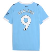 A2B image: manchester-city-puma-home-shirt-2025-26-kids-with-haaland-9-printing Manchester City PUMA Home Shirt 2025-26 - Kids with Haaland 9 printing