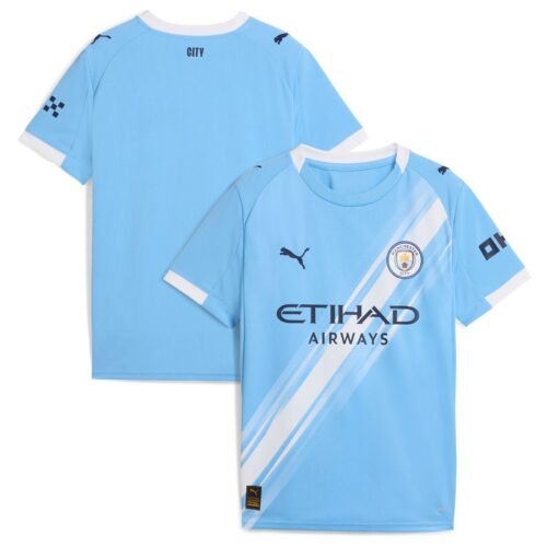 A2B image: manchester-city-puma-home-replica-shirt-2025-26-kids Manchester City PUMA Home Replica Shirt 2025-26 - Kids