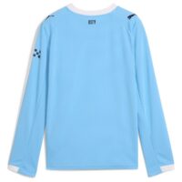 Manchester City PUMA Home Shirt 2025-26 - Long Sleeve - Kids
