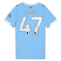 Manchester City PUMA Home Shirt 2025-26 - Womens with Foden 47 printing