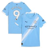 A2B image: manchester-city-puma-home-shirt-2025-26-womens-with-haaland-9-printing Manchester City PUMA Home Shirt 2025-26 - Womens with Haaland 9 printing