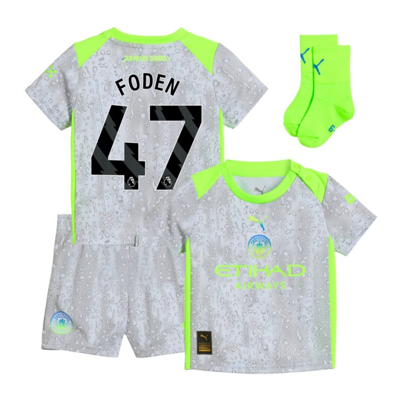 Manchester City PUMA Third Babykit 2025-26 with Foden 47 printing