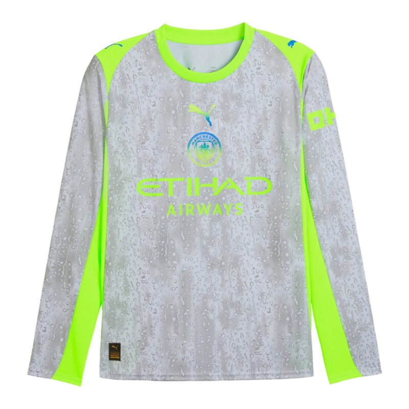 Manchester City PUMA Third Shirt 2025-26 - Long Sleeve with Haaland 9 printing