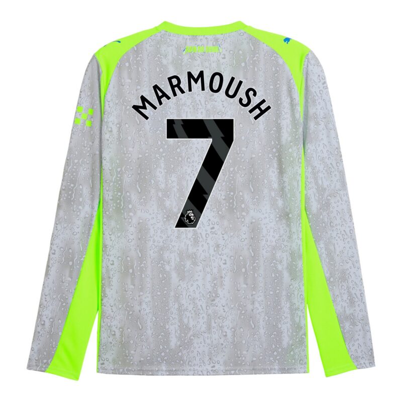 Manchester City PUMA Third Shirt 2025-26 - Long Sleeve with Marmoush 7 printing