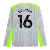 Manchester City PUMA Third Shirt 2025-26 - Long Sleeve with Rodrigo 16 printing