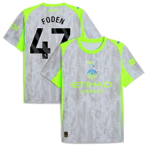 Manchester City PUMA Third Shirt 2025-26 with Foden 47 printing