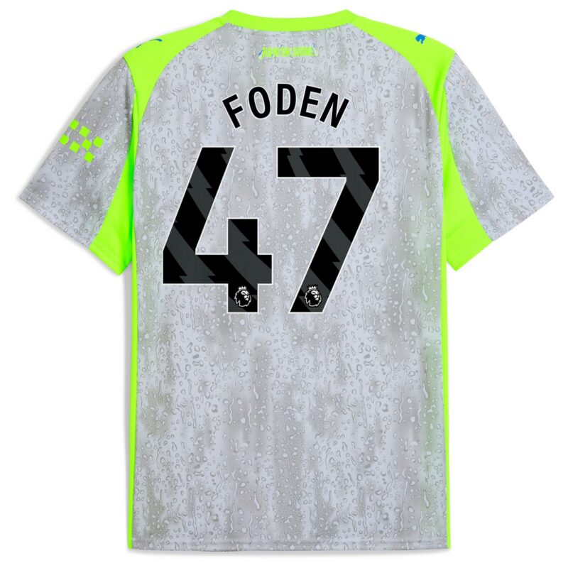 A2B image: manchester-city-puma-third-shirt-2025-26-with-foden-47-printing Manchester City PUMA Third Shirt 2025-26 with Foden 47 printing