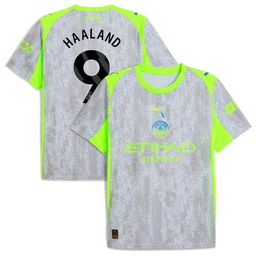 Manchester City PUMA Third Shirt 2025-26 with Haaland 9 printing