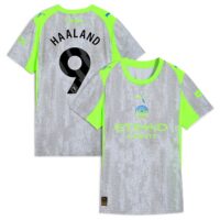 Manchester City PUMA Third Shirt 2025-26 - Womens with Haaland 9 printing