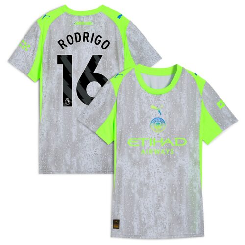 Manchester City PUMA Third Shirt 2025-26 - Womens with Rodrigo 16 printing