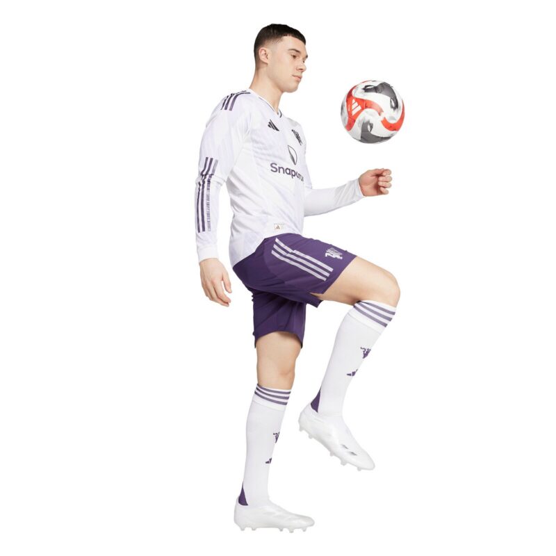 Manchester United adidas Away Authentic Replica Shirt 2025-26 - Long Sleeve