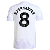 Manchester United adidas Away Authentic Shirt 2025-26 with B. Fernandes 8 printing