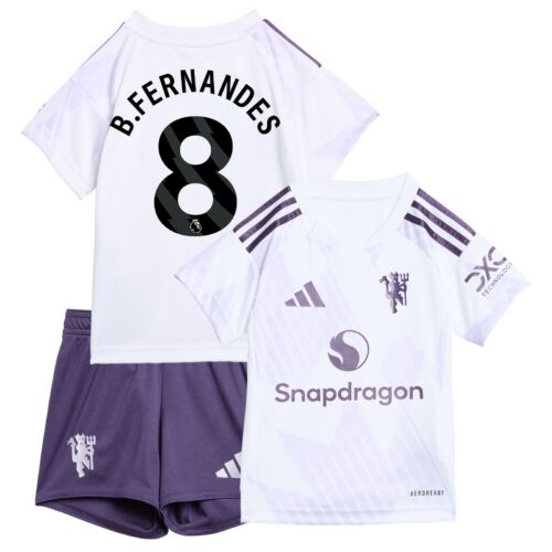 A2B image: manchester-united-adidas-away-babykit-2025-26-with-b-fernandes-8-printing Manchester United adidas Away Babykit 2025-26 with B. Fernandes 8 printing