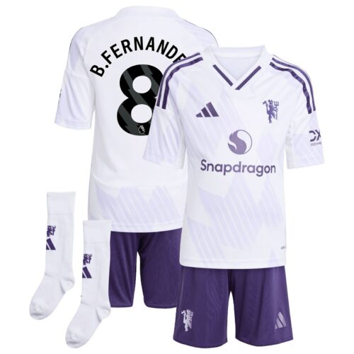 A2B image: manchester-united-adidas-away-minikit-2025-26-with-b-fernandes-8-printing Manchester United adidas Away Minikit 2025-26 with B. Fernandes 8 printing