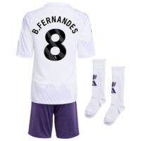 Manchester United adidas Away Minikit 2025-26 with B. Fernandes 8 printing