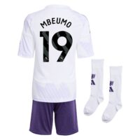 Manchester United adidas Away Minikit 2025-26 with Mbeumo 19 printing