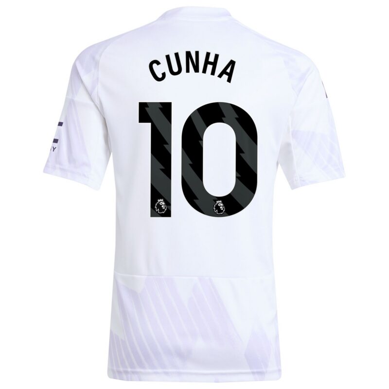 A2B image: manchester-united-adidas-away-shirt-2025-26-kids-with-cunha-10-printing Manchester United adidas Away Shirt 2025-26 - Kids with Cunha 10 printing